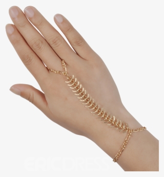 Ericdress Chic Golden Ring Bracelet - Chain