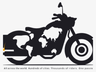 Drawn Biker Royal Enfield Bike - Royal Enfield Bike Logo Png