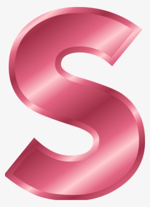Letter Alphabet Clip Art - Letter S In Pink