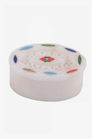 Handcrafted Netted Oval Shape Marble Jewelry Box - Dessert