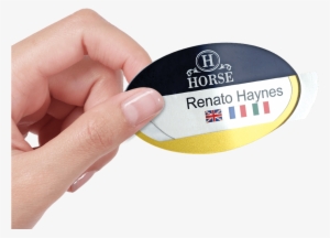 Reusable Selfit® Pro Double Line Name Badges, 70 X - Badge