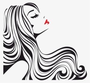Png Vekt - Chic Walls Removable Woman Silhouette Profile Red Lips