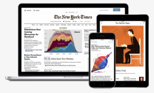 A Laptop, Phone, And Tablet Logged Into The New York - New York Times
