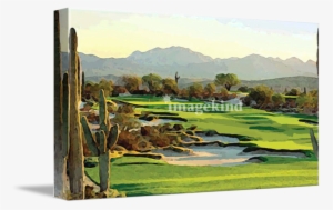 "golfing The Desert" By Audie Dunham, // Desert Golf