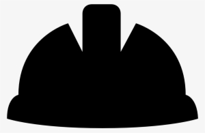 Worker Male Icon - Hard Hat Silhouette