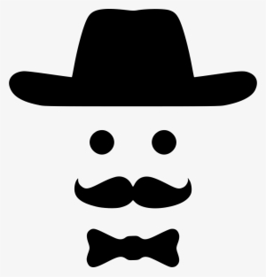 Bow Smile Fashion Hipster Man Svg Png Icon Free Download - Hipster Cowboy Png