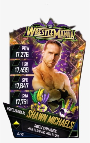 Shawnmichaels S4 19 Wrestlemania34 - Wwe Supercard Wrestlemania 34 Cards