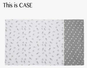 Bed-time Buddy Case White Small Star & Sheepz Grey - Polka Dot