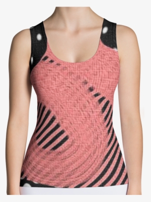 Image Of Women's Fashion Pink Black And White Polka - Top