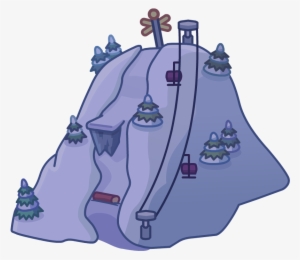 Holiday Party Map Icon Ski Hill - Club Penguin Map Icons