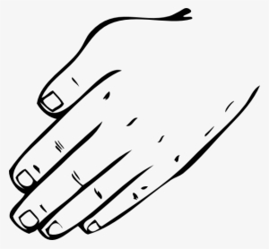 Hand Black And White Hand Clipart - Back Hand Clip Art
