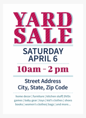 Yard Sale Flyers Free Templates Download This Yard - Yard Sale Flyer ...