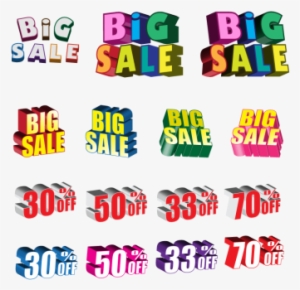 Big Sale Offer Vector, Big Sale, Sale Offer, 30% Off - Vector Graphics
