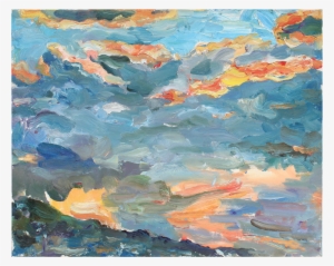 San Francisco Clouds At Sunset Landscape In Oil