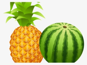 Melon Clipart Pineapple - Clip Art Pineapple Transparent Background