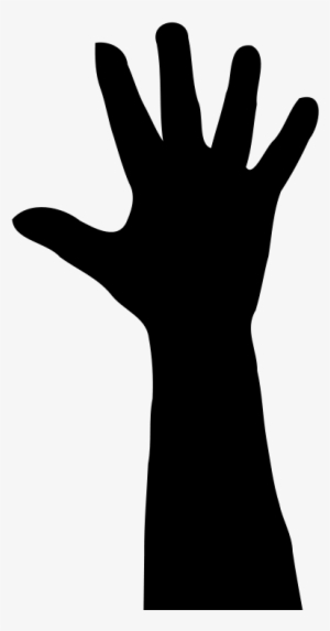 Get Notified Of Exclusive Freebies - Raised Hand Silhouette