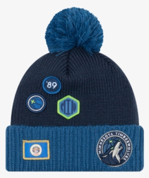 Minnesota Timberwolves 2018 Draft Two Tone Pom Knit - Minnesota Timberwolves