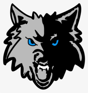 Trevor-wilmot Consolidated Grade School District - Timberwolves Logo Black And White
