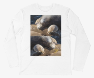 Long Sleeve Fitted Crew Neck Graphic Tee - Wombat