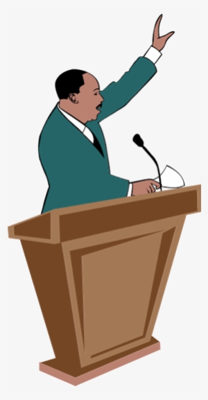 Podium - Martin Luther King Speech Clipart
