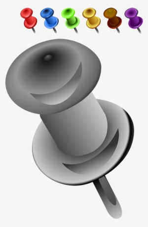 Punaises De Couleurs - Gray Push Pin