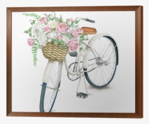 Watercolor Hand Drawn White Bicycle With Beautiful - Daily Light For Your Daily Path (paperback)