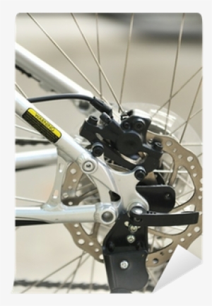 Part Of Mountain Bike Brake Disc In Close Up - Mountain Bike