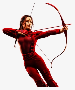 The Hunger Games - Katniss Everdeen White Background