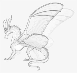 Vector Royalty Free Library Albatross Drawing Tribal - Wings Of Fire Silkwings