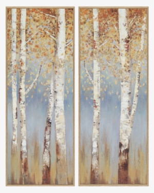 Birch Trees Pk/2 - Allison Pearce Canvas Art Prints - Butterscotch Birch