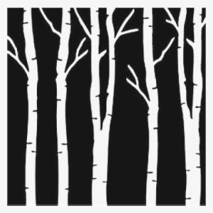 Birch Trees - Stencil