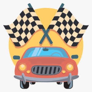 Picture Royalty Free Library And Racing Flags Icon - Race Car Clip Art