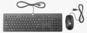 Keyboard/mouse Combination, Usb, German Layout Hewlett - Hp Slim Usb Keyboard And Mouse