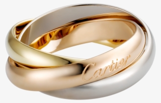Cartier Classic Trinity Gold Ring For Men, White Gold, - カルティエ 三 連 リング