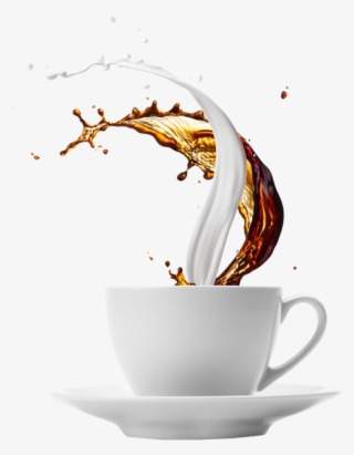 Gold Excellence Coffee Club - Tea Cup Spill Png