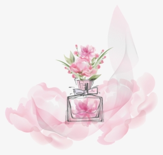 Vector Oil Bottle De Toilette Perfume Fashion - Flowers Perfume Logo