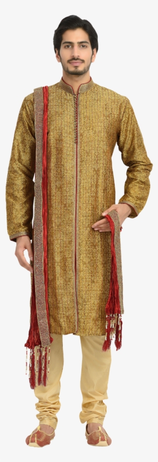 Earthy Brown Kurta - Silk