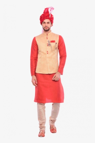 Ethnic Jacket With Kurta Set - Standing