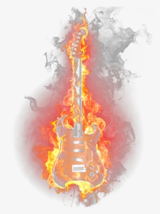 Fire Light Flame Guitar Burning Png Download Free Clipart