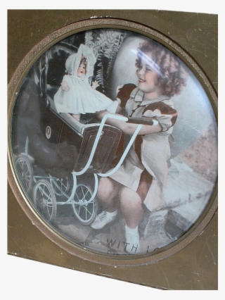 Shirley Temple Framed Picture With Bubble Glass Comes - Picture Frame