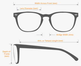 Measurements - Glasses Width 133 Mm