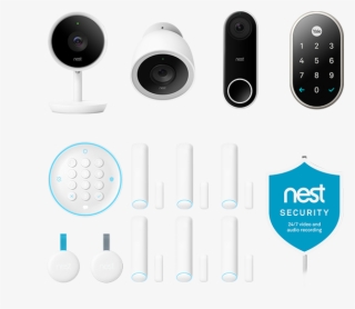 Nest Secure Alarm System With Iq Cameras And Front - Nest Secure