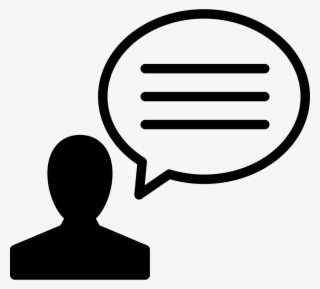 Speech Bubble With Person Inside A Circle Comments - Speech Bubble With Person