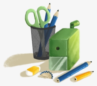 Pencil Sharpener Pen Holder Finishing Png And Psd - Pencil