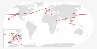 Kalakaua Journey Around The World - King Kalakaua's Trip Around The World Map