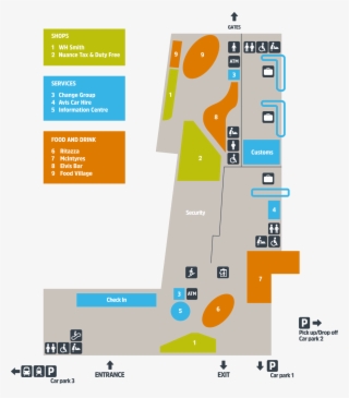 Airport Map - Car Park 2 Prestwick Airport