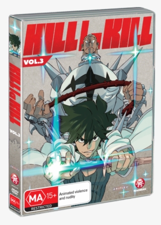 Kill La Kill Vol 03 - Kill La Kill Blu Ray Cover