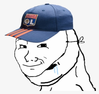 Sticker Wojak Brainlet Lyonnais Attarde Ouin Ouin Fc - Ouin Ouin Fc