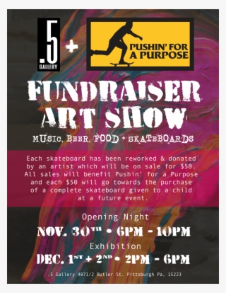 Fundraiser Art Show Poster