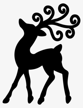 Reindeer Silhouette Ba583pu - Roe Deer